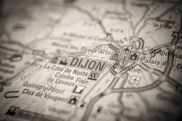 Dijon Europe Map — Stock Photo, Image