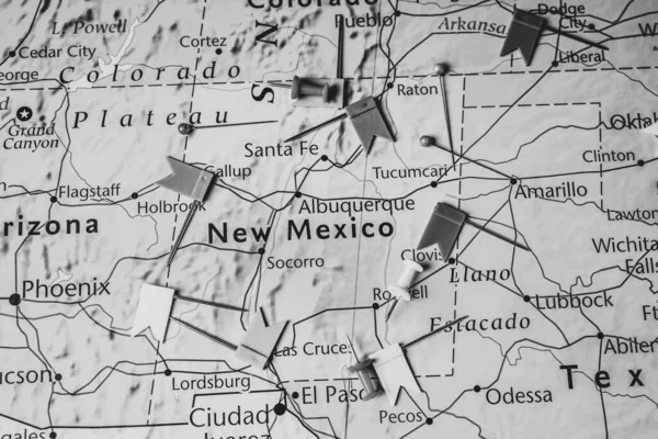 美国地图上的新墨西哥 — 图库照片