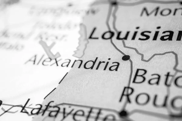 Louisiana state on the map of USA