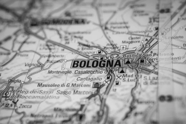 Bologna Europe Map — Stock Photo, Image