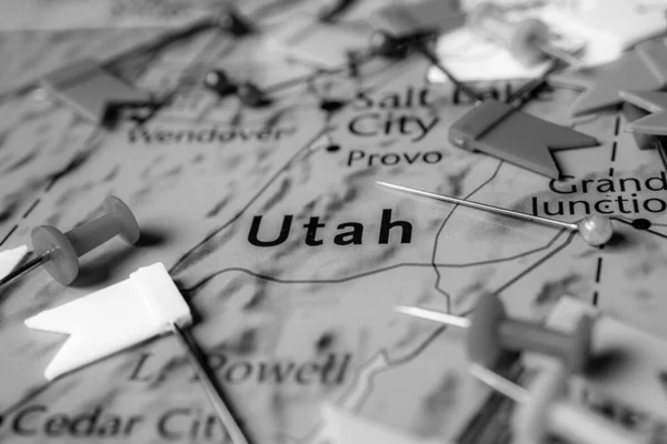Utah Mapa Estados Unidos — Foto de Stock