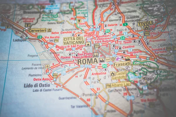 Roma Mapa Europa — Foto de Stock