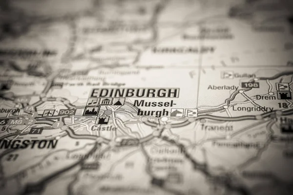 Edimburgo Una Mappa Dell Europa — Foto Stock