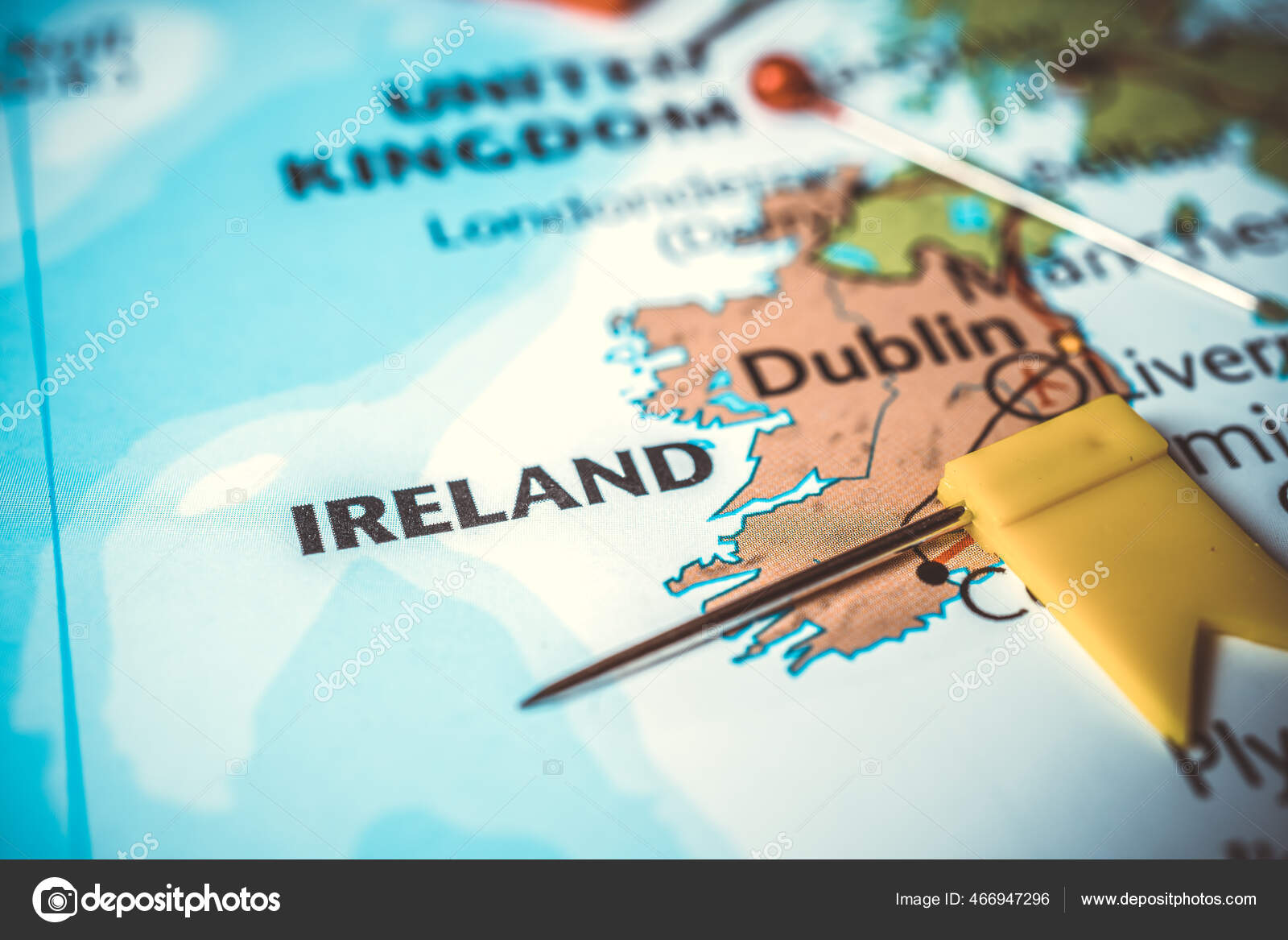Ireland Europe Map Stock Photo by ©aallm 466947296