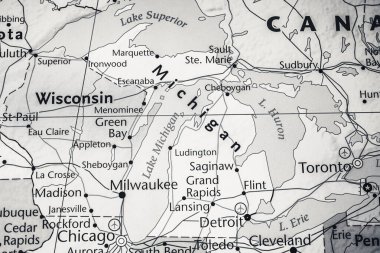 Michigan eyaleti ABD haritasında