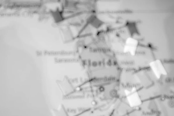 Florida Mapa Estados Unidos — Foto de Stock