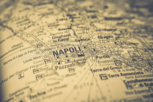 Napoli Sur Carte Europe — Photo