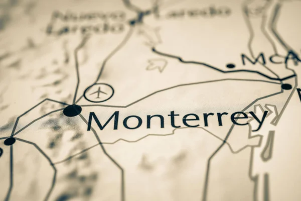 Monterrey Mapa México — Foto de Stock