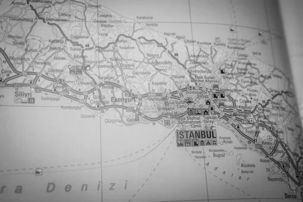 Istanbul Kaart Van Europa — Stockfoto