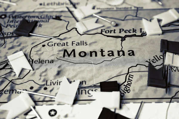 モンタナ州の地図 — ストック写真