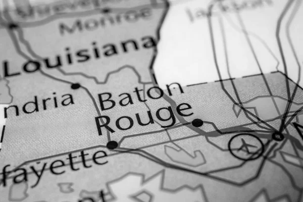 Louisiana Staat Kaart Van Verenigde Staten — Stockfoto