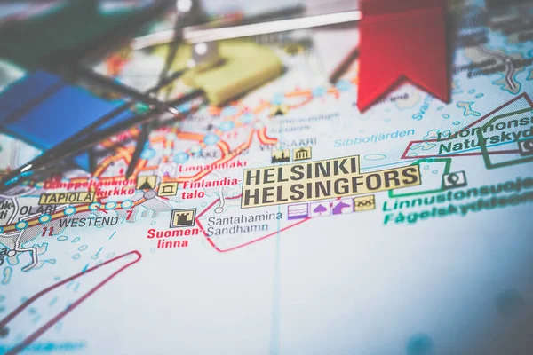 Helsinki Europe Map — Stock Photo, Image