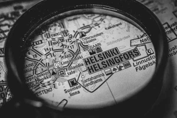 Helsinki Europe Map — Stock Photo, Image