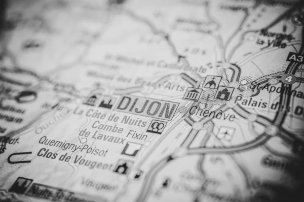 Dijon Europe Map — Stock Photo, Image