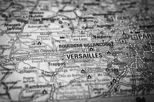 Versailles Avrupa Haritasının Arka Planında — Stok fotoğraf