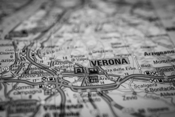 Verona Europe Map — Stock Photo, Image