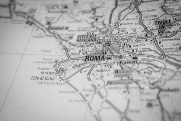 Rom Sulla Mappa Europa — Foto Stock