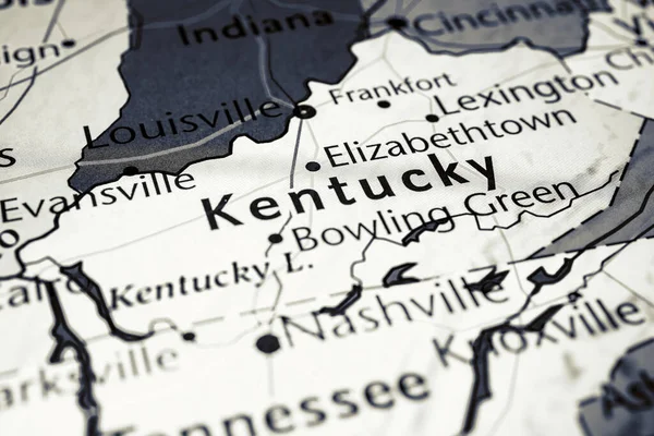 Kentucky Usa Kartan — Stockfoto