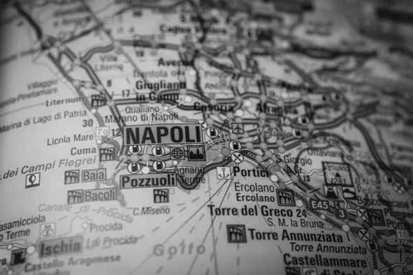 Napoli Sur Carte Europe — Photo