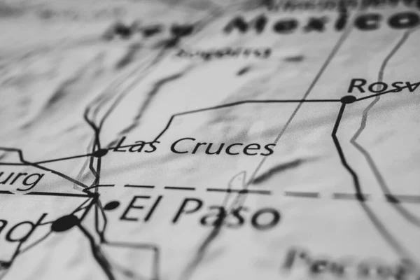 Las Cruces Kaart Van Verenigde Staten — Stockfoto