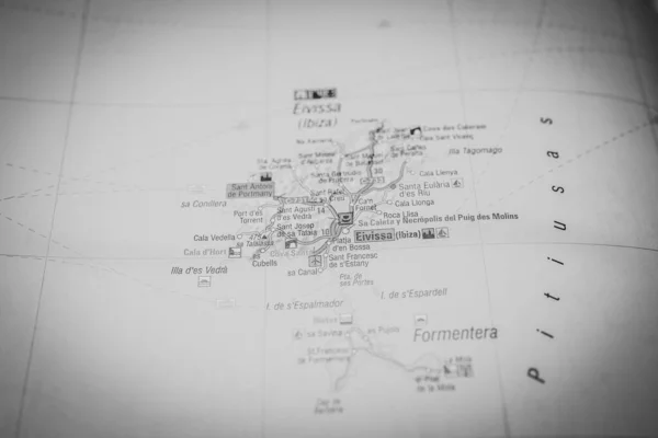 イビザの地図 — ストック写真
