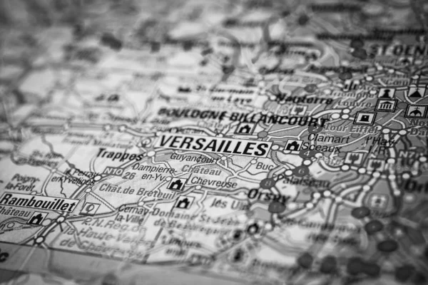 Versailles Avrupa Haritasının Arka Planında — Stok fotoğraf