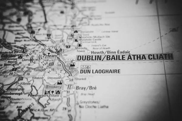 Dublin on map of Europe