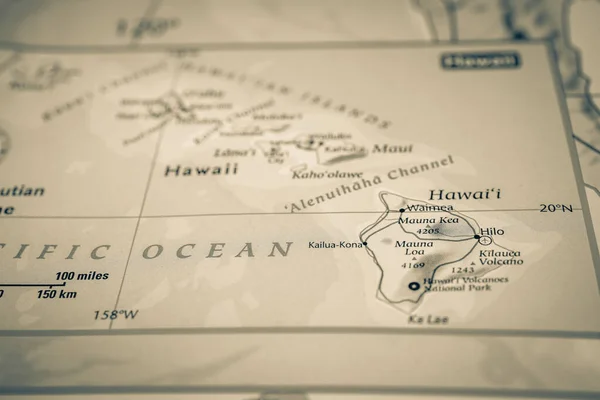 Hawaii on the map of USA