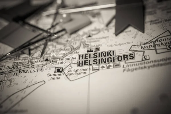 Helsinki Europe Map — Stock Photo, Image