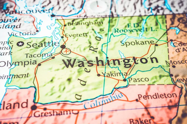 Washington Usa Map — Stock Photo, Image