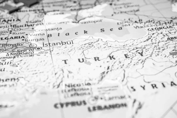 Turquia Mapa Europa — Fotografia de Stock