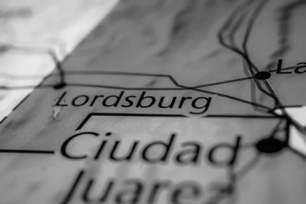 Lordsburg Map Usa — Stock Photo, Image