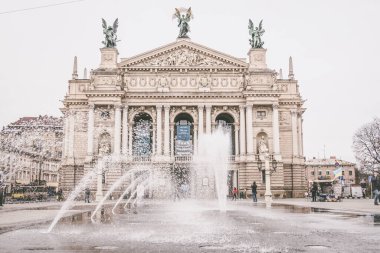 Lviv 'in güzel sokakları ve evleri