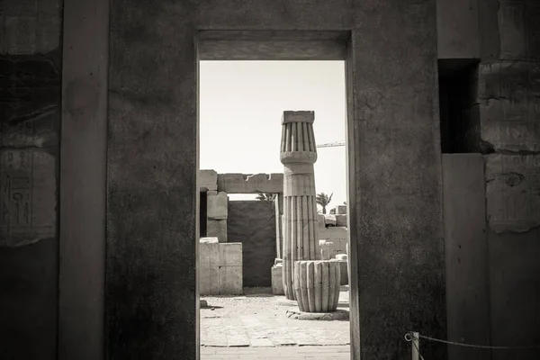 Oude Monumenten Van Egypte Karnak Tempel — Stockfoto