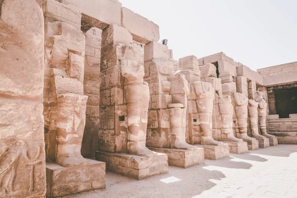 Monumentos Antigos Egito Templo Karnak — Fotografia de Stock