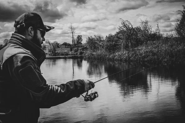 Pesca Truta Lago Recreação — Fotografia de Stock