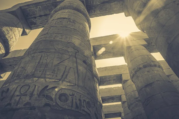 Monumenti Antichi Dell Egitto Tempio Karnak — Foto Stock