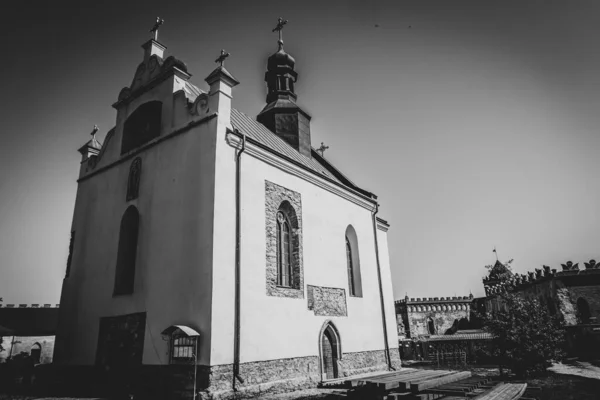 Güzel Ortaçağ Kilise Geçmişi — Stok fotoğraf