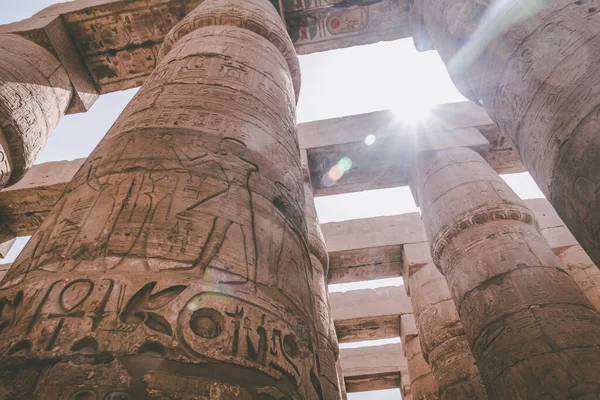 Antike Denkmäler Ägypten Karnak Tempel — Stockfoto