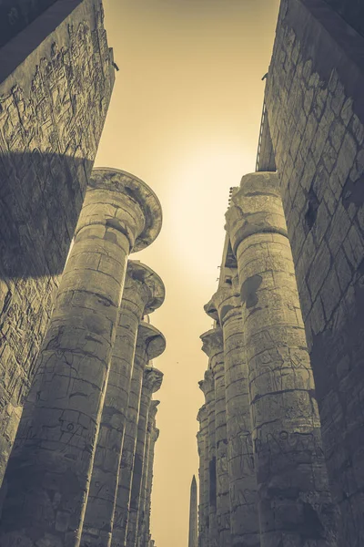 Antike Denkmäler Ägypten Karnak Tempel — Stockfoto