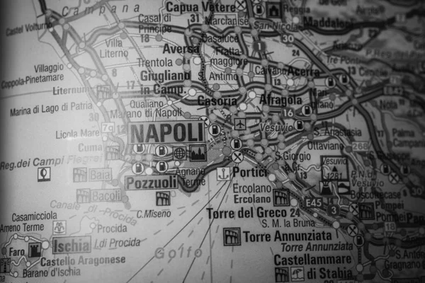 Napoli Sur Carte Europe — Photo