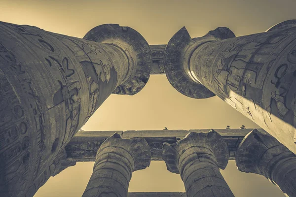 Oude Monumenten Van Egypte Karnak Tempel — Stockfoto