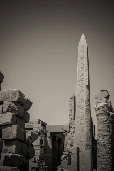 Monumentos Antigos Egito Templo Karnak — Fotografia de Stock