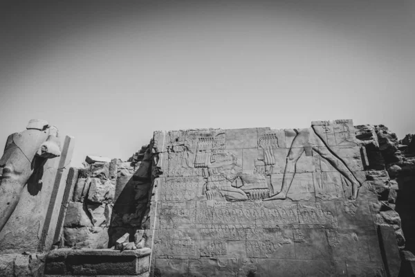 Monumentos Antigos Egito Templo Karnak — Fotografia de Stock