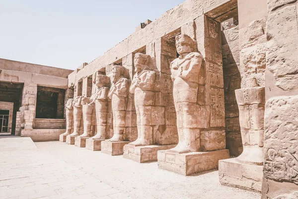 Αρχαία Μνημεία Της Αιγύπτου Ναός Karnak — Φωτογραφία Αρχείου