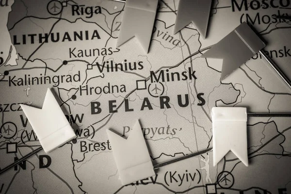 Belarús Mapa Europa — Foto de Stock