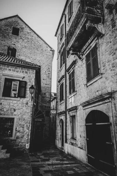 Hermosas Calles Fondo Urbano Montenegro — Foto de Stock