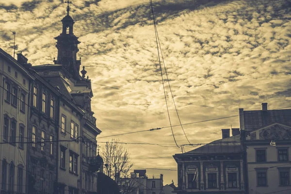 Hermosas Calles Casas Lviv —  Fotos de Stock