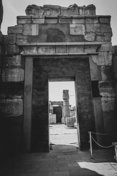 Gamle Monumenter Fra Egypt Karnak Tempelet – stockfoto