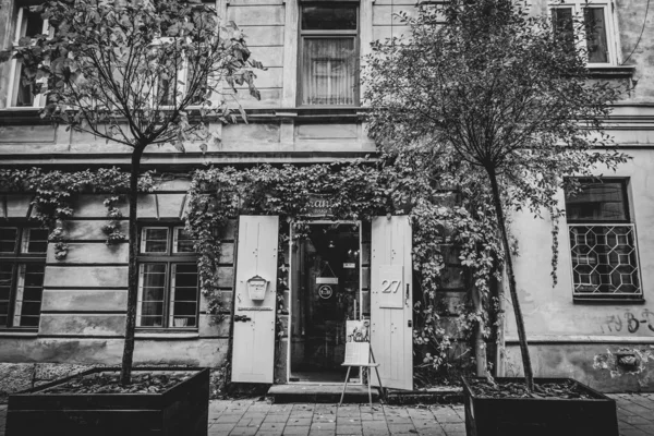 Beautiful Streets Houses Lviv — Stock Photo, Image